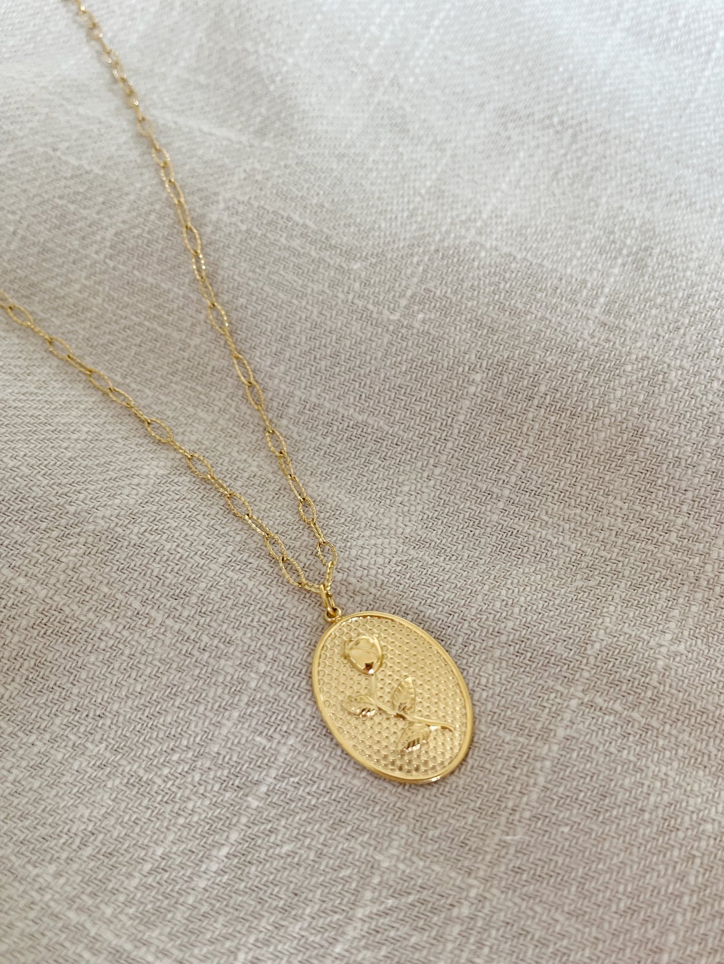 Rose Cameo Necklace