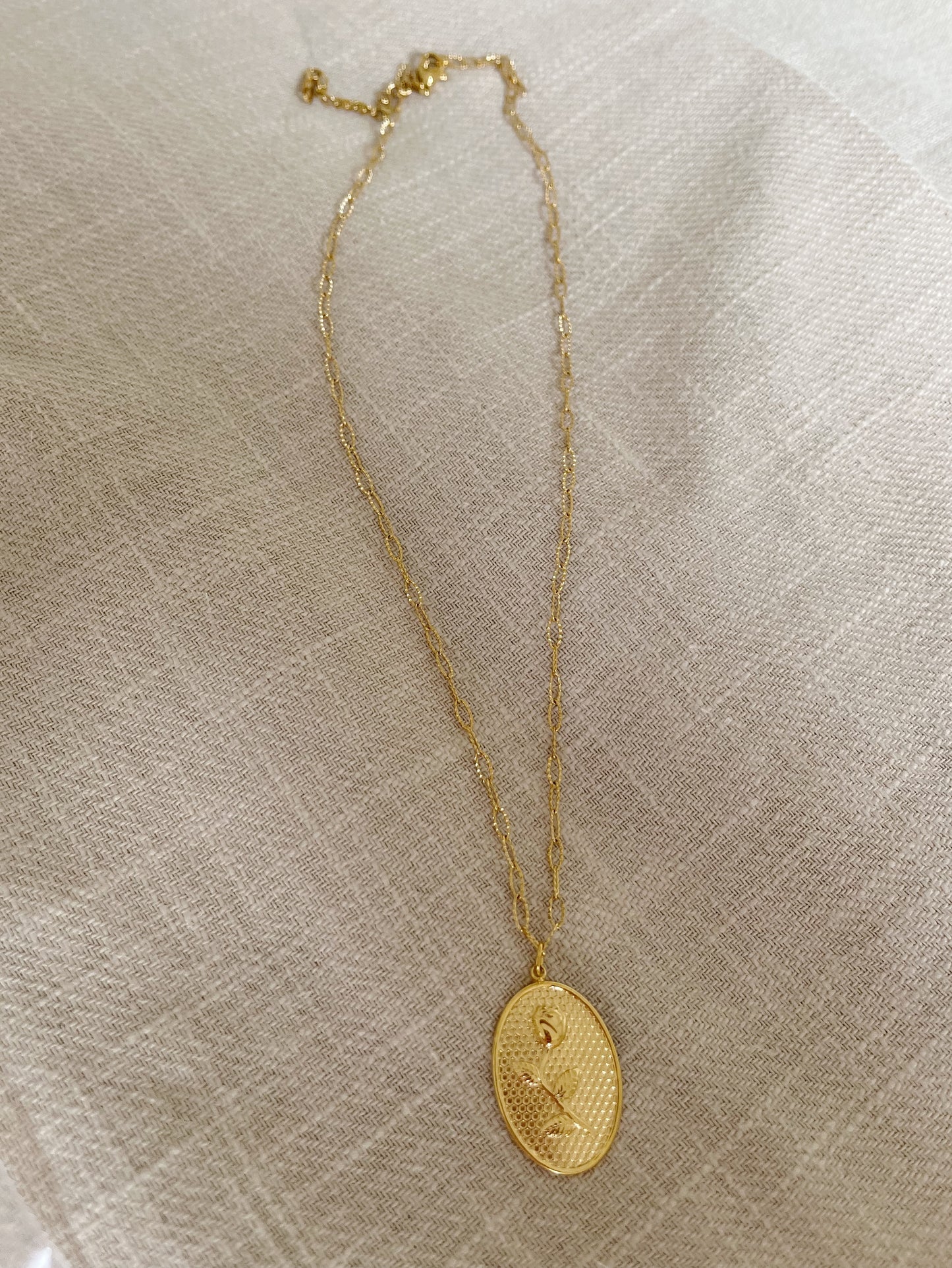 Rose Cameo Necklace