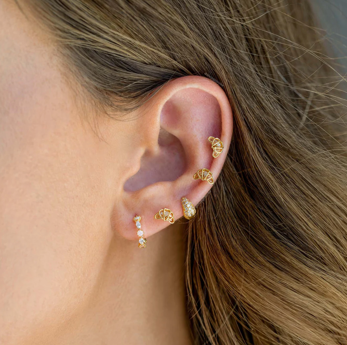 Croissant Studs