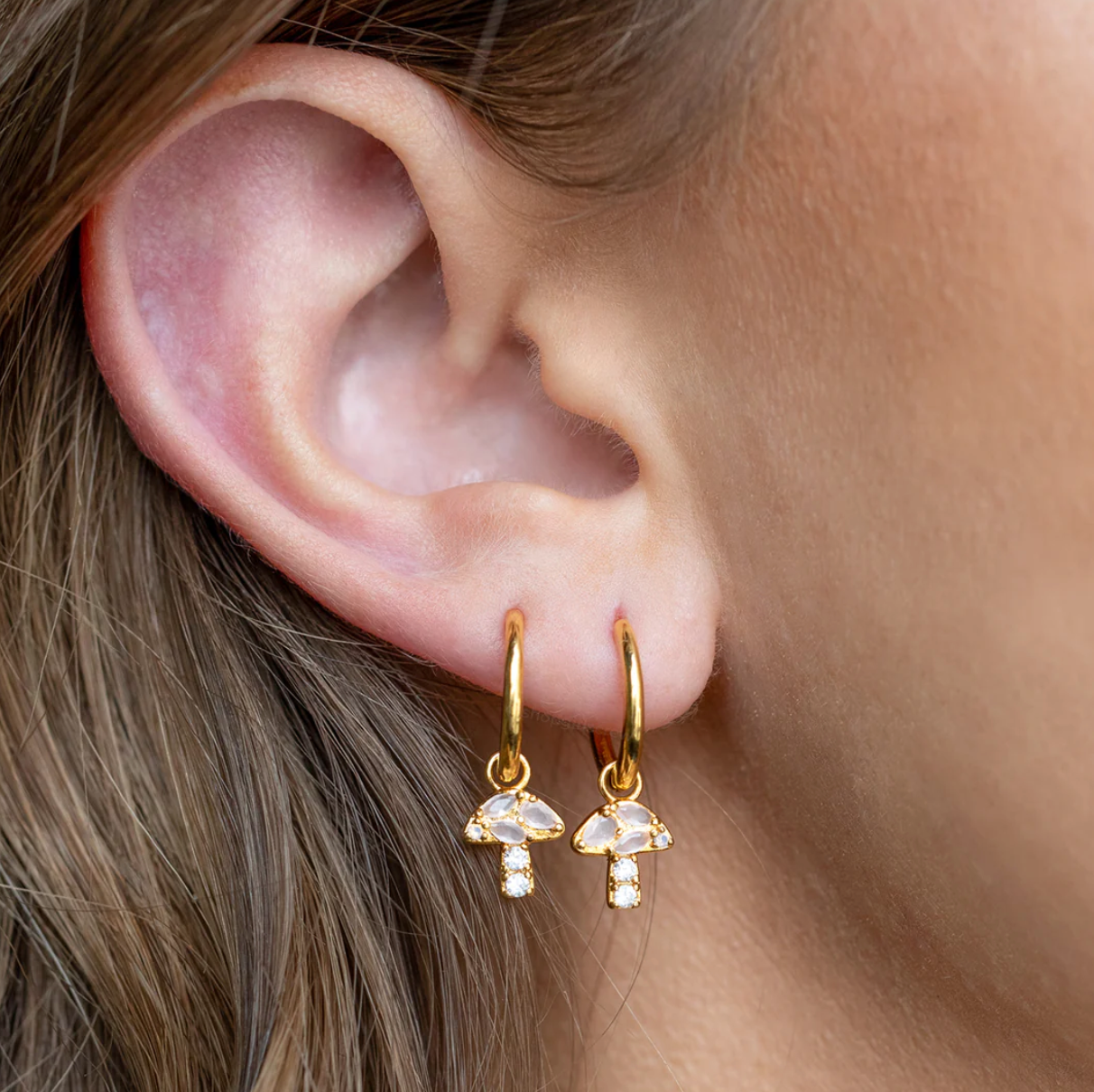 Mushroom hoops by Girls Crew
