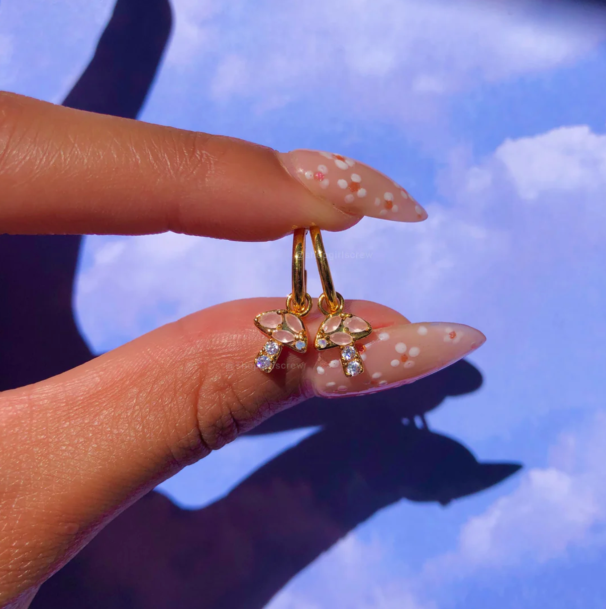 Mushroom hoops by Girls Crew