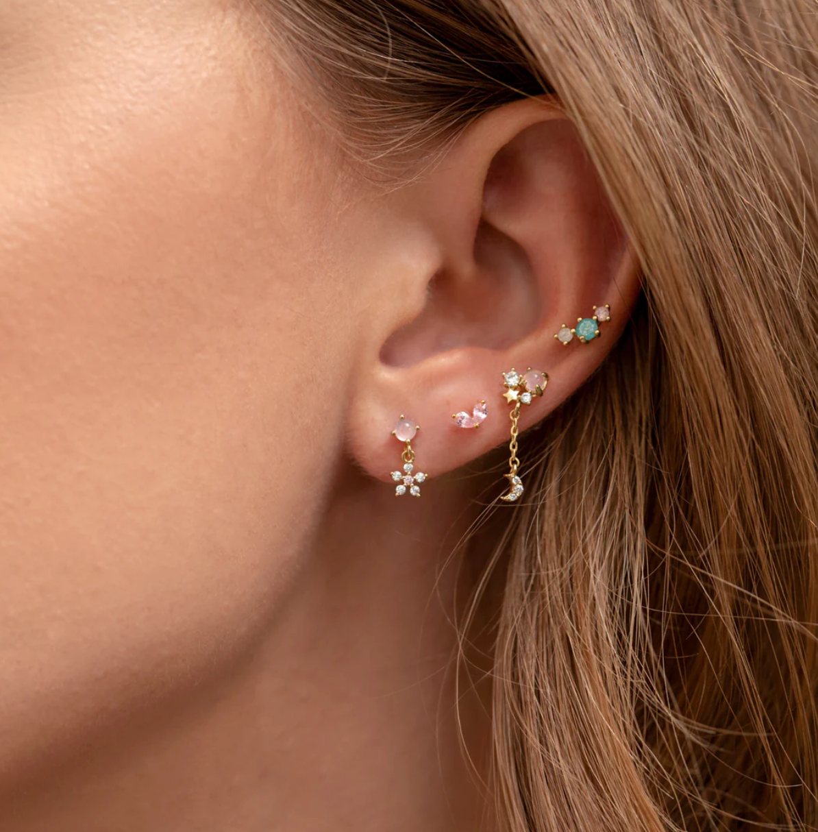 Pink Paradise Earring set by Girls Crew