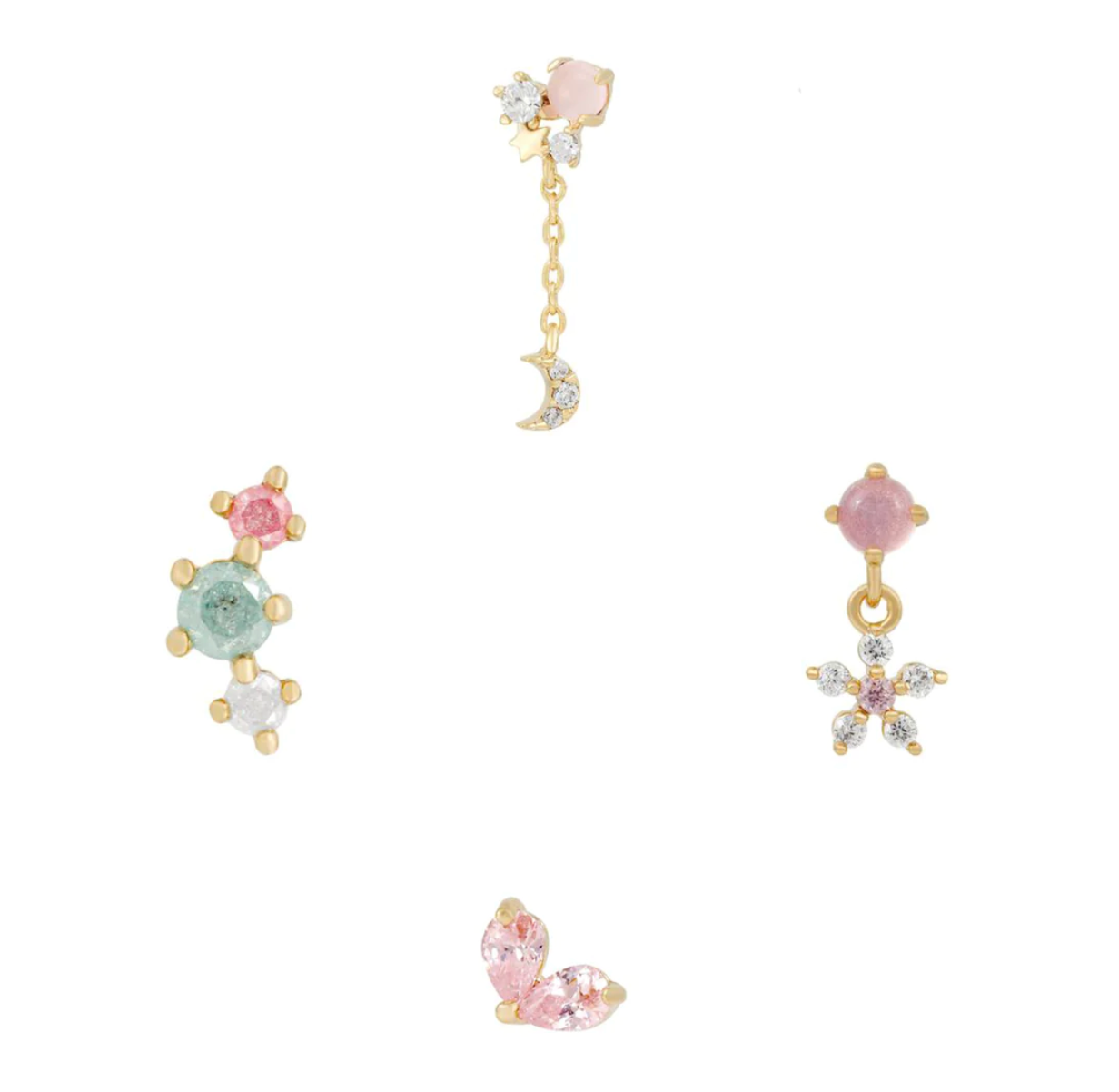Pink Paradise Earring set by Girls Crew