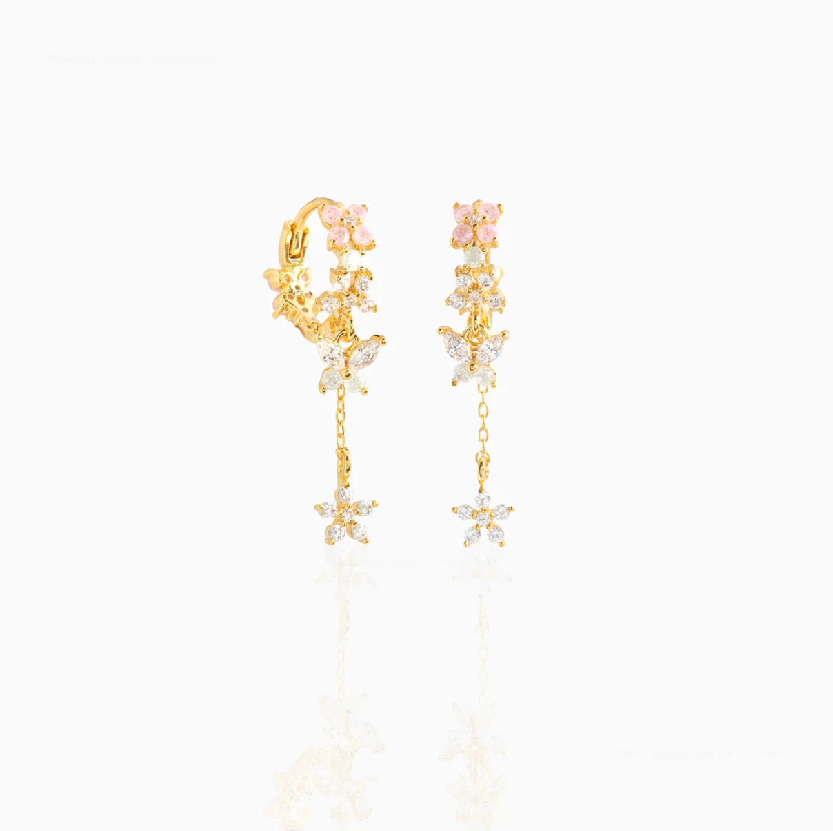 Mari Dangle Hoop by Girls Crew