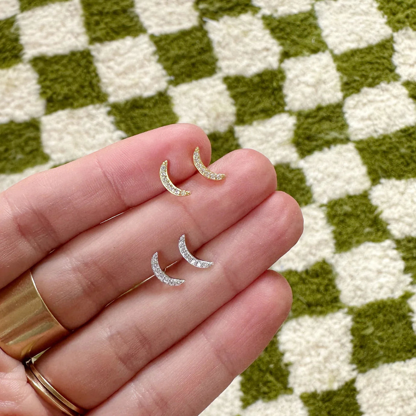 Crescent Stud Gold by Ear Kit