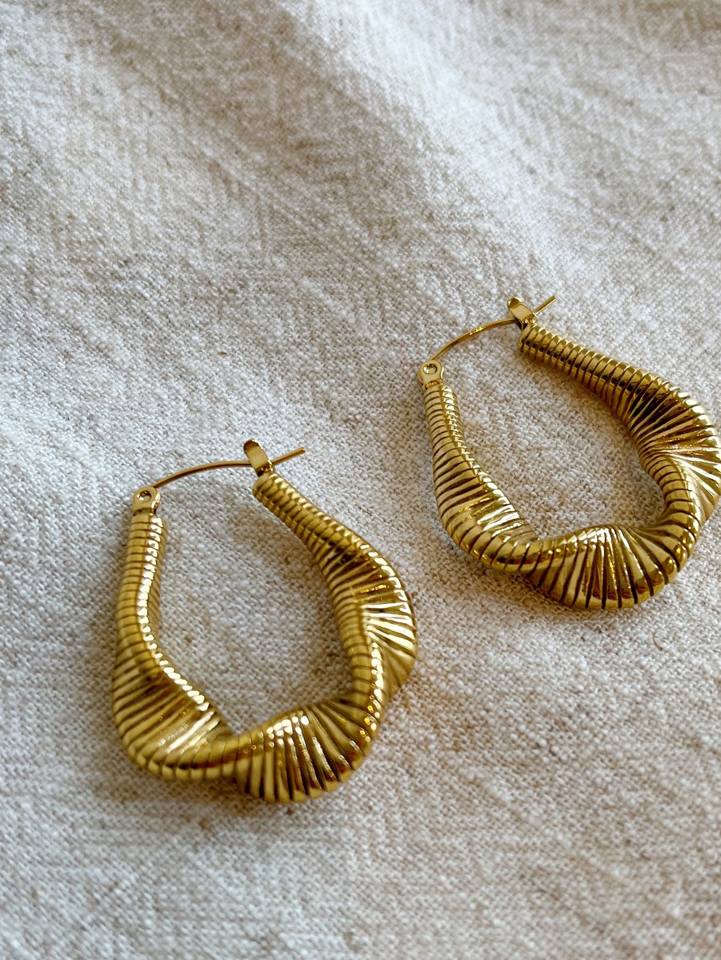 Chunky Twist Hoops