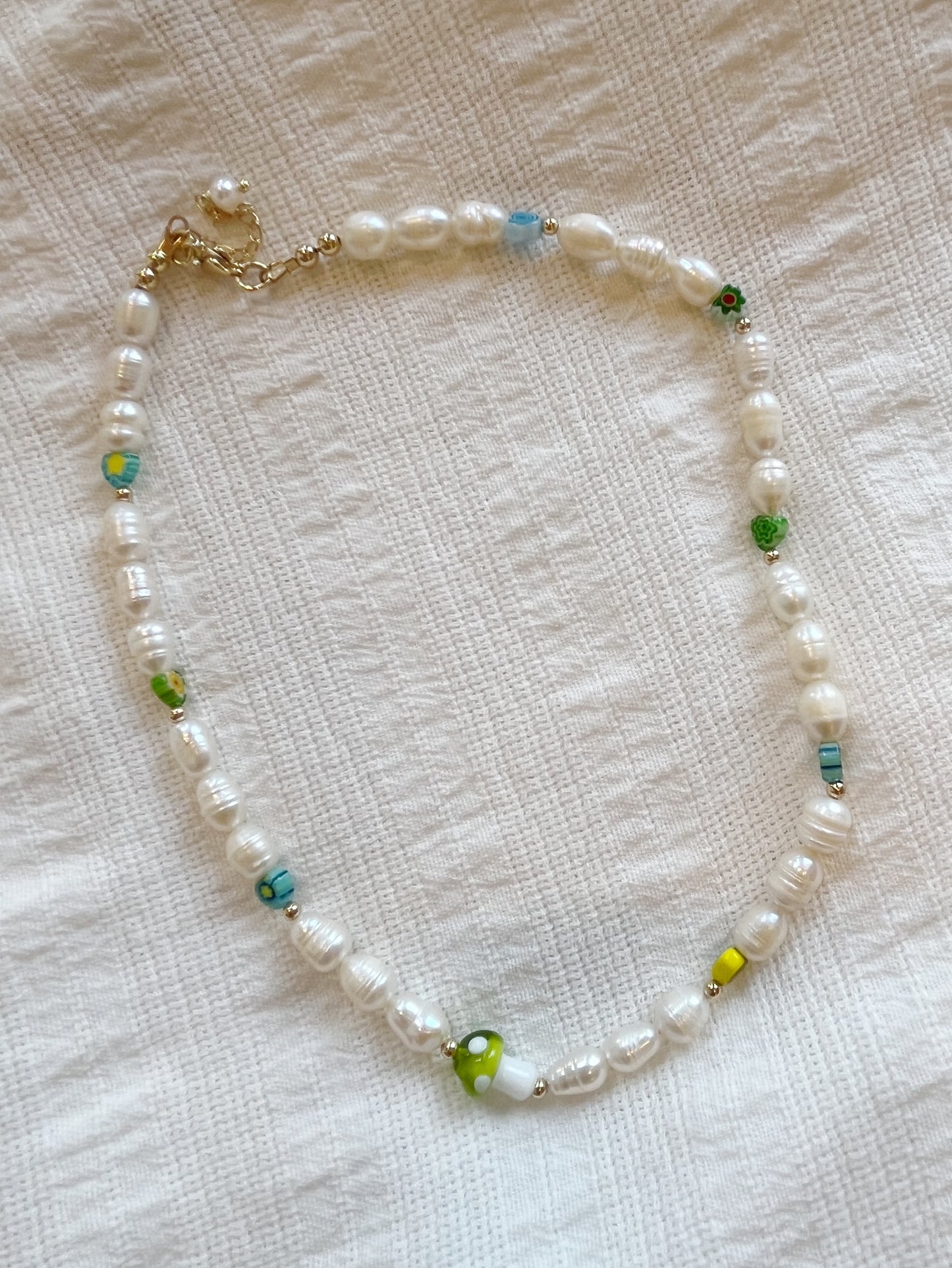 Pearl + Beads Choker by Marisol