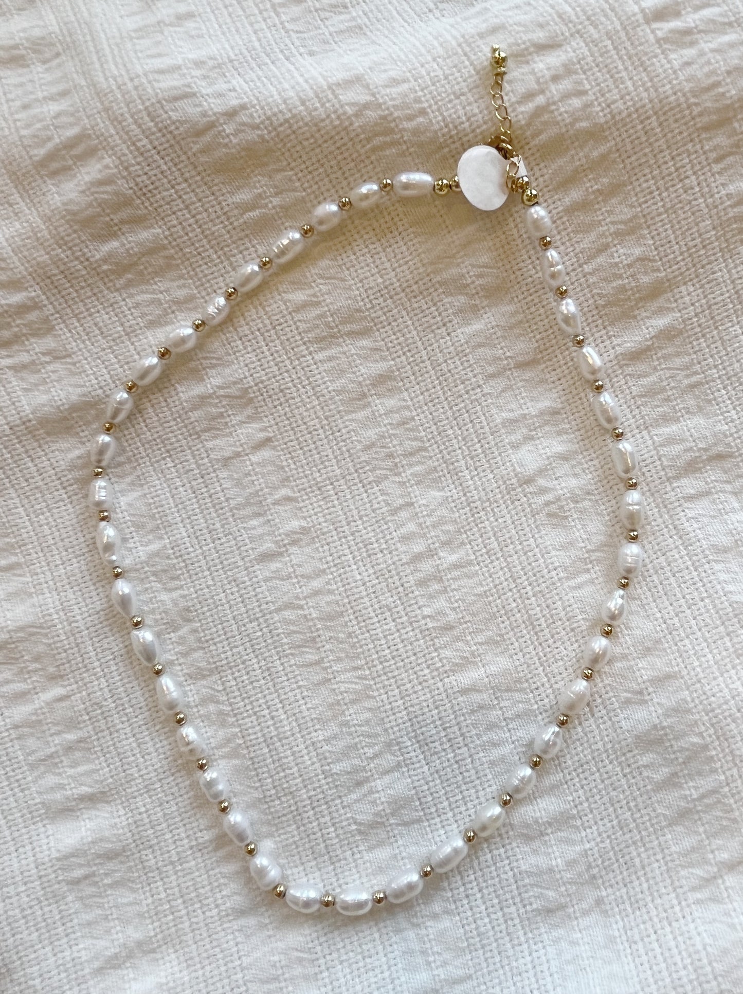 Pearl + Beads Choker by Marisol