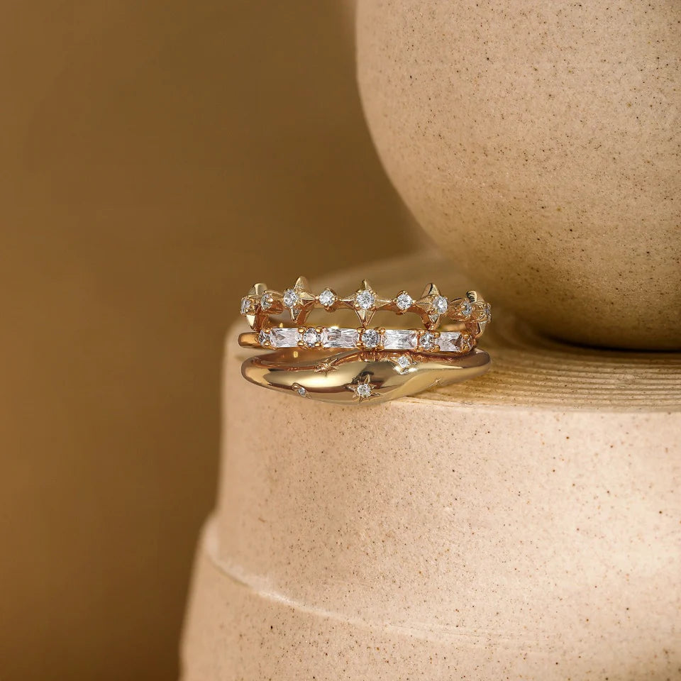Cosmic Dome Ring by Elizabeth Stone