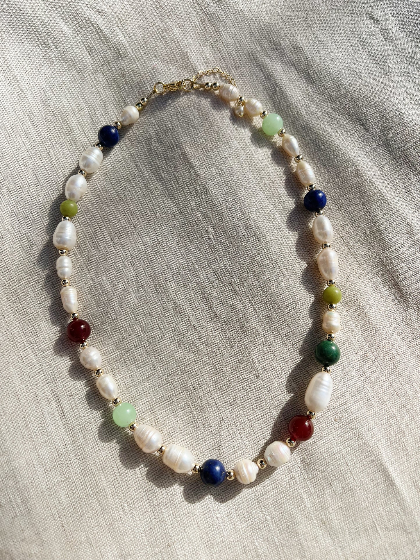 Pearl + Beads Choker by Marisol