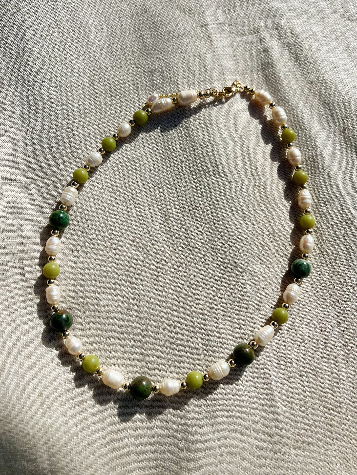 Pearl + Beads Choker by Marisol