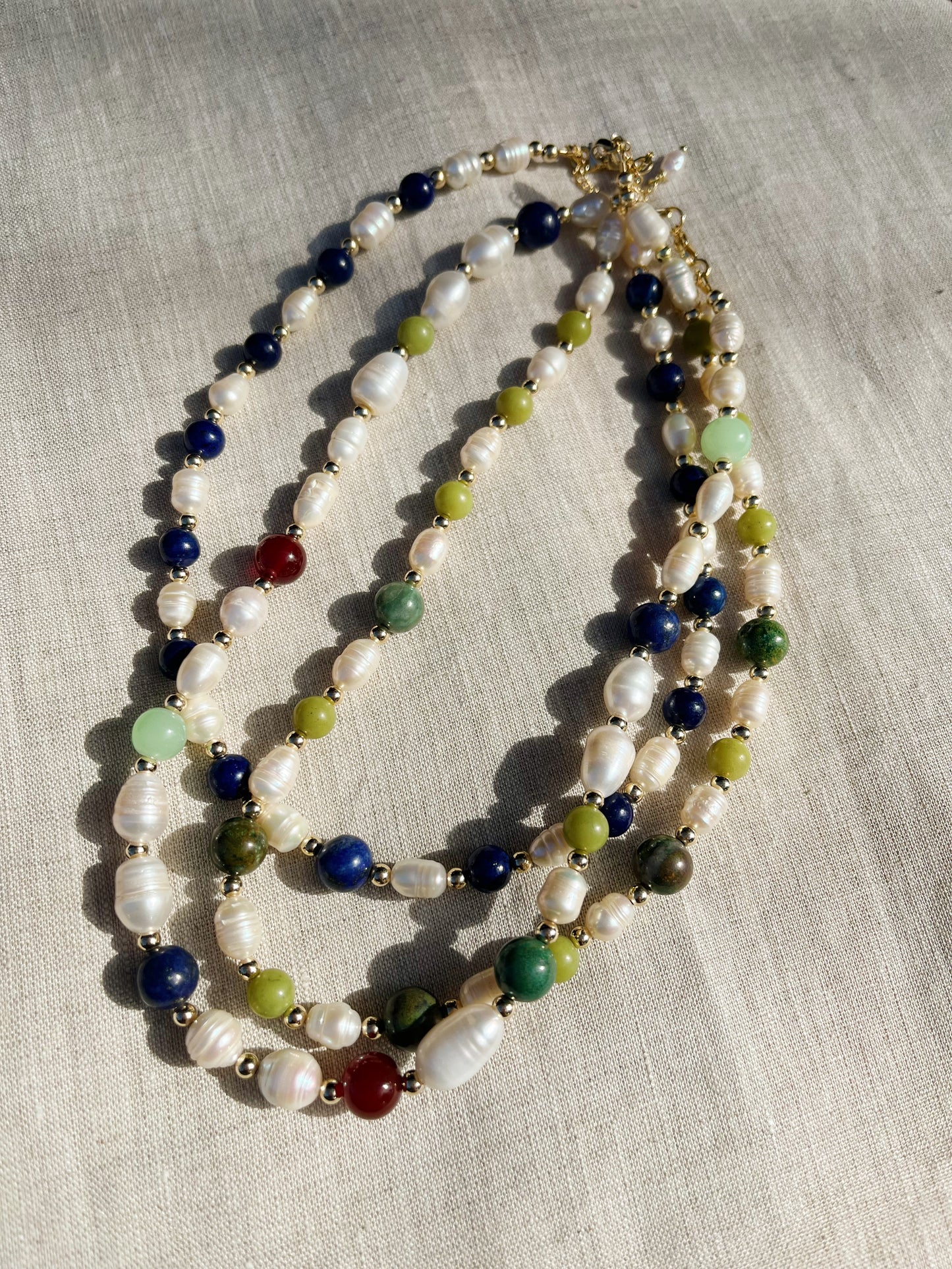 Pearl + Beads Choker by Marisol