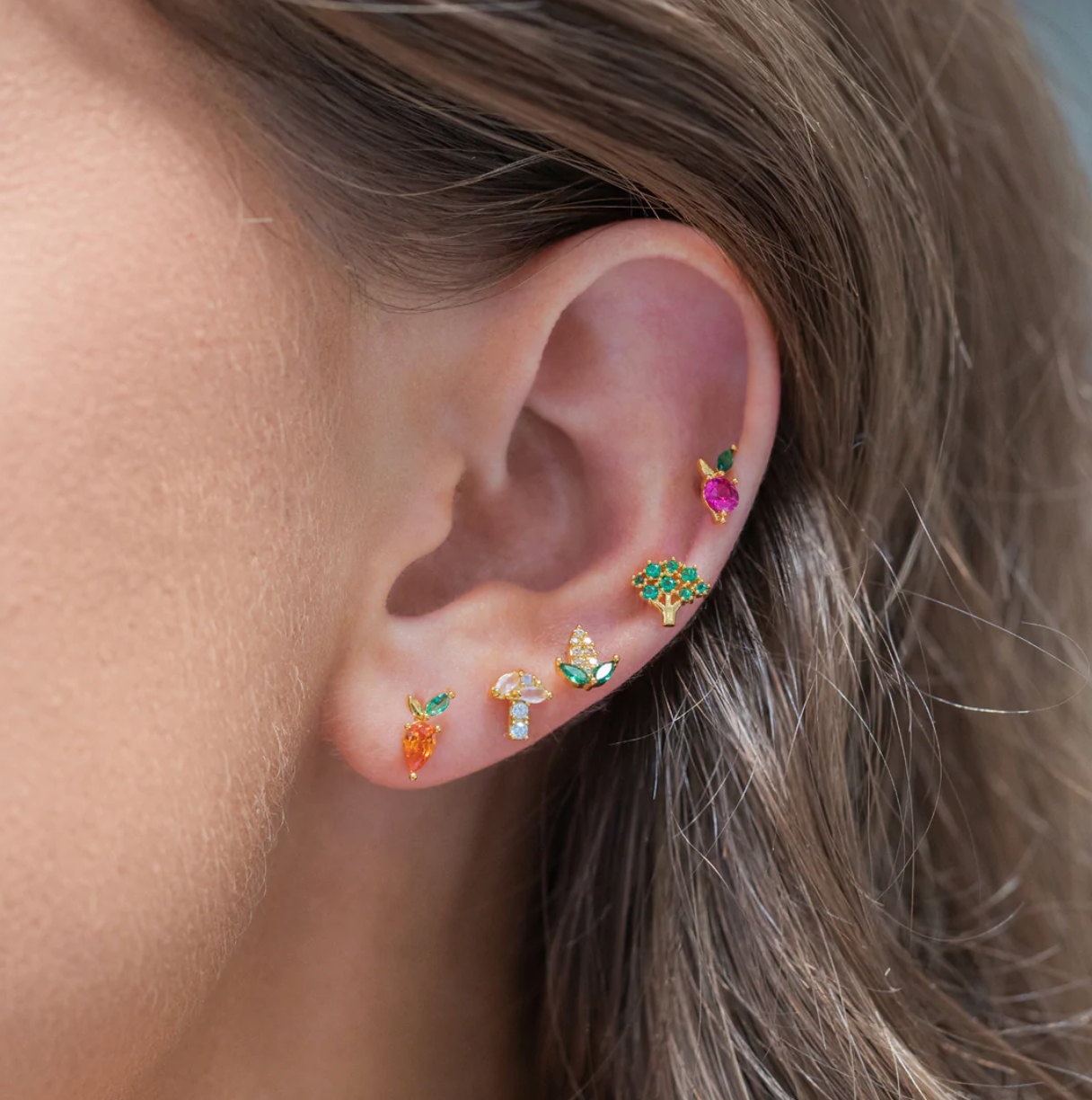Farmers Market Veggie Stud Set by Girls Crew
