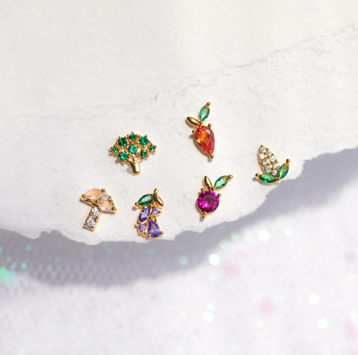 Farmers Market Veggie Stud Set by Girls Crew