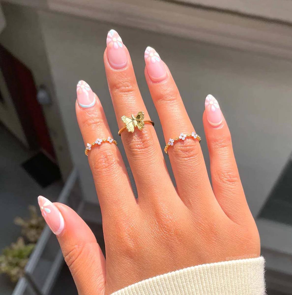 Blue Blossom Ring by Girls Crew