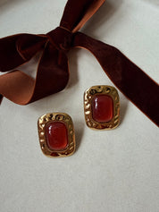 Paola Red Earrings