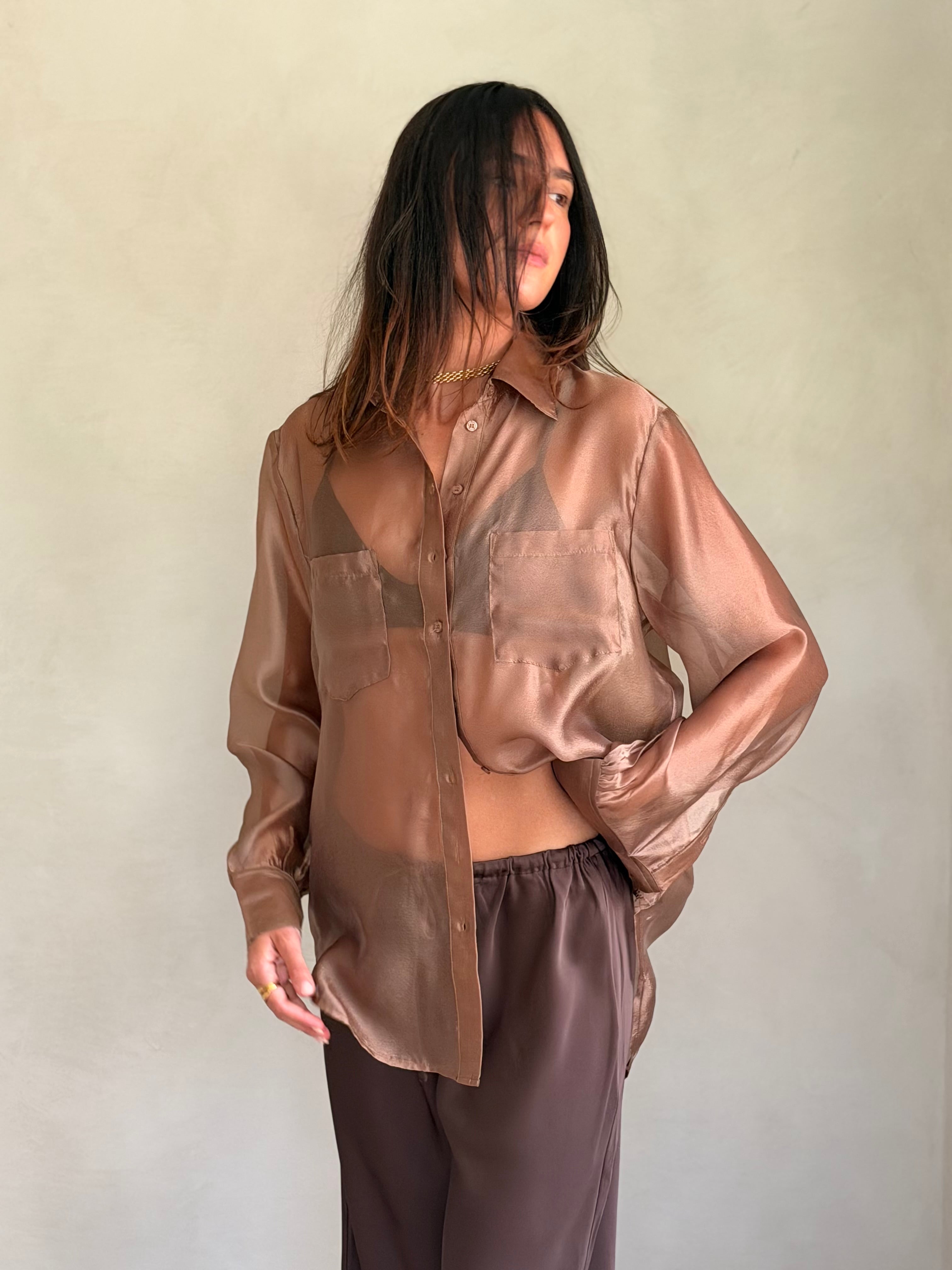Melissa Button Down | Brown