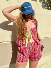 Red Gingham Short