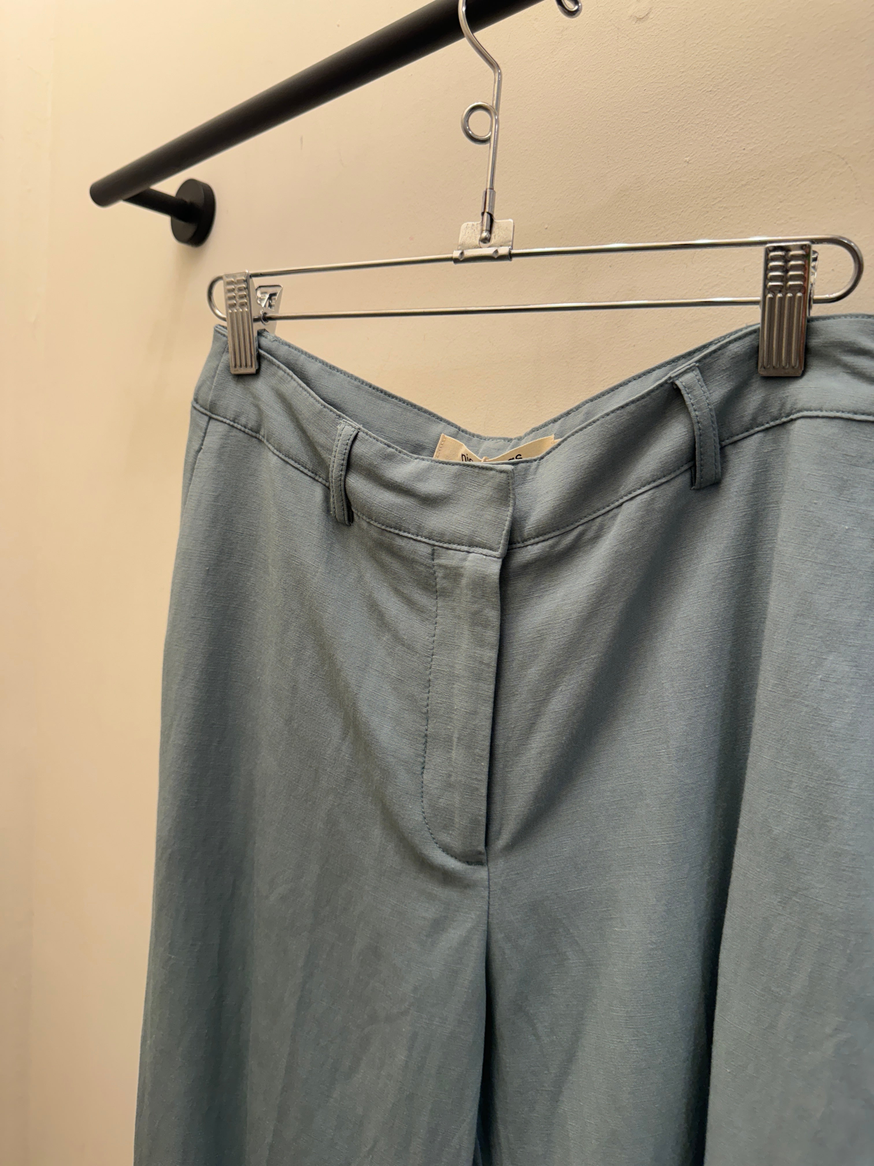 Aqua Linen Pants by Nice Things