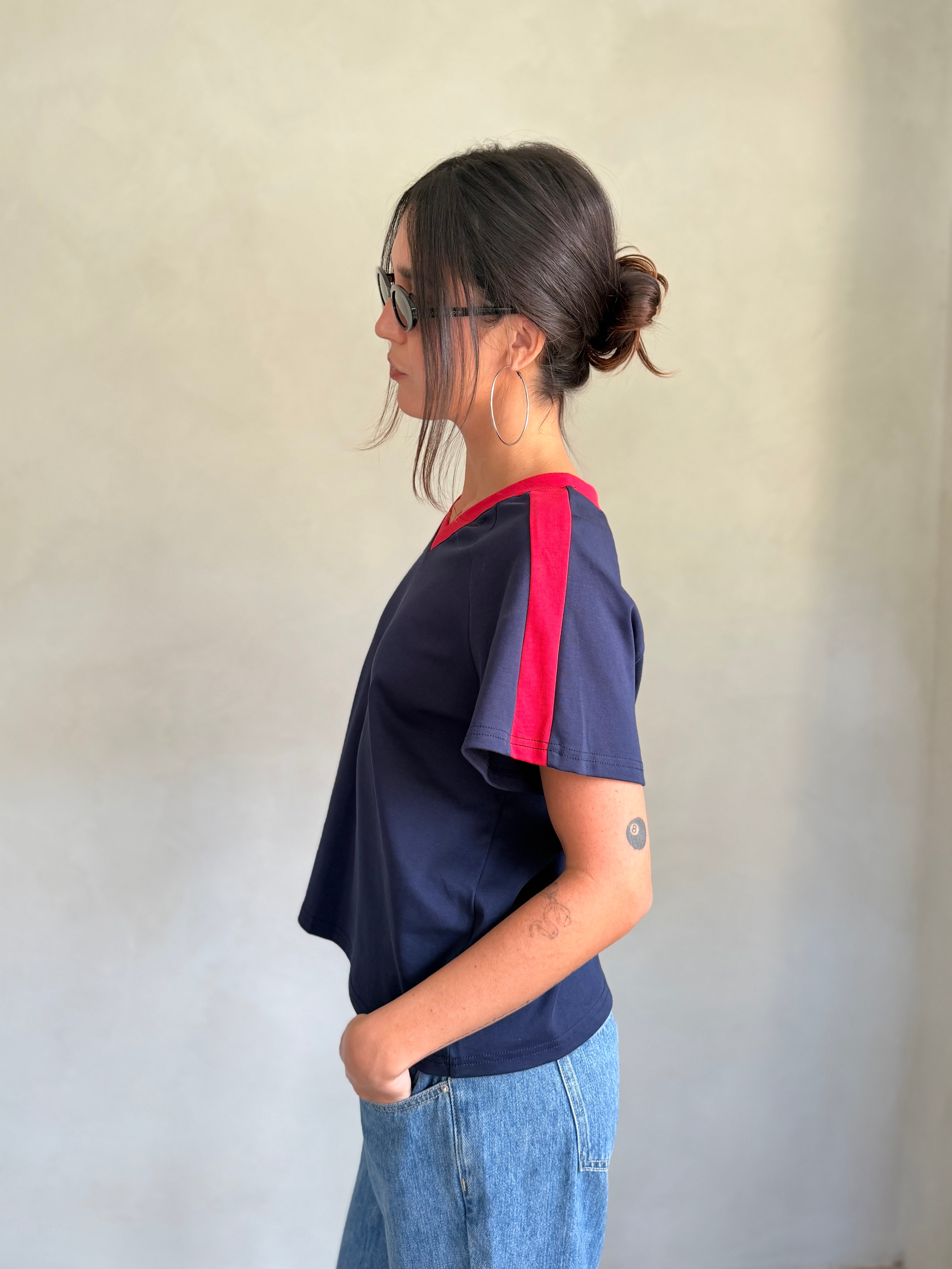 Oversize V Neck Shirt