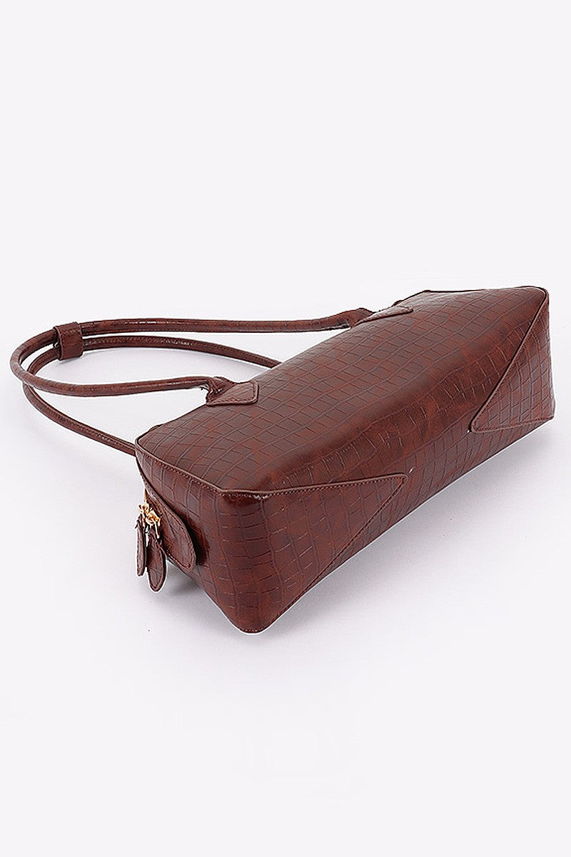 Croc Barrel Bag