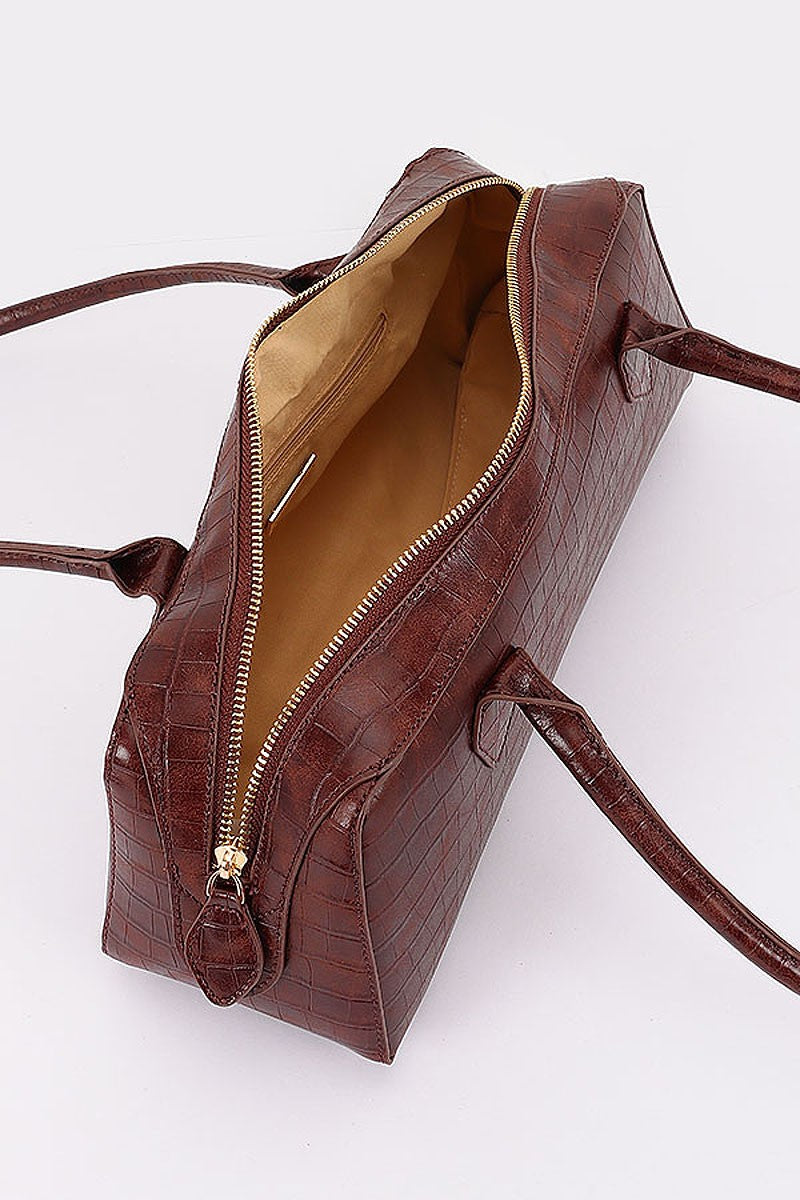 Croc Barrel Bag