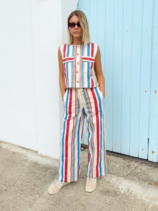 Pelly Striped Pant by FRNCH