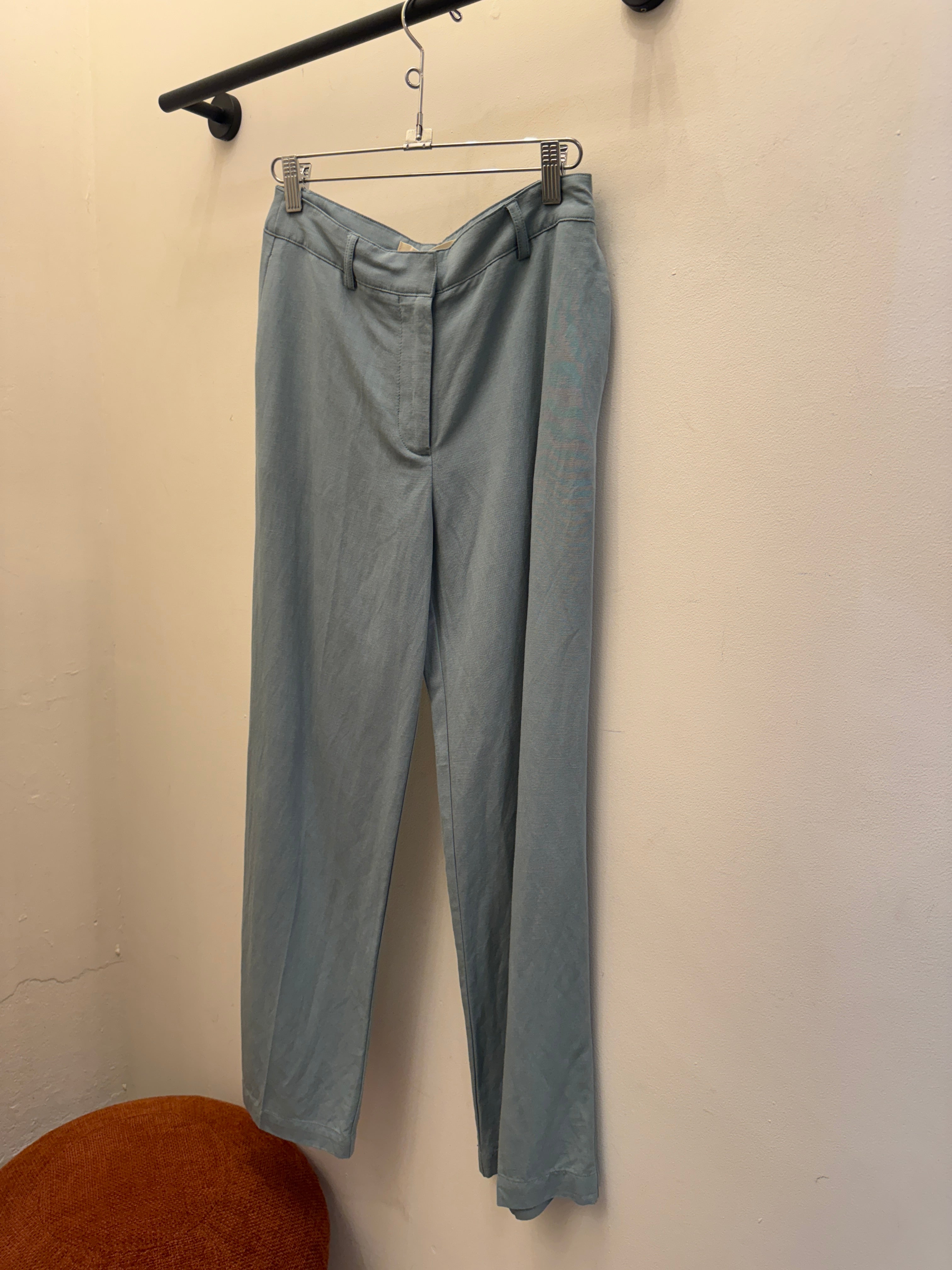 Aqua Linen Pants by Nice Things