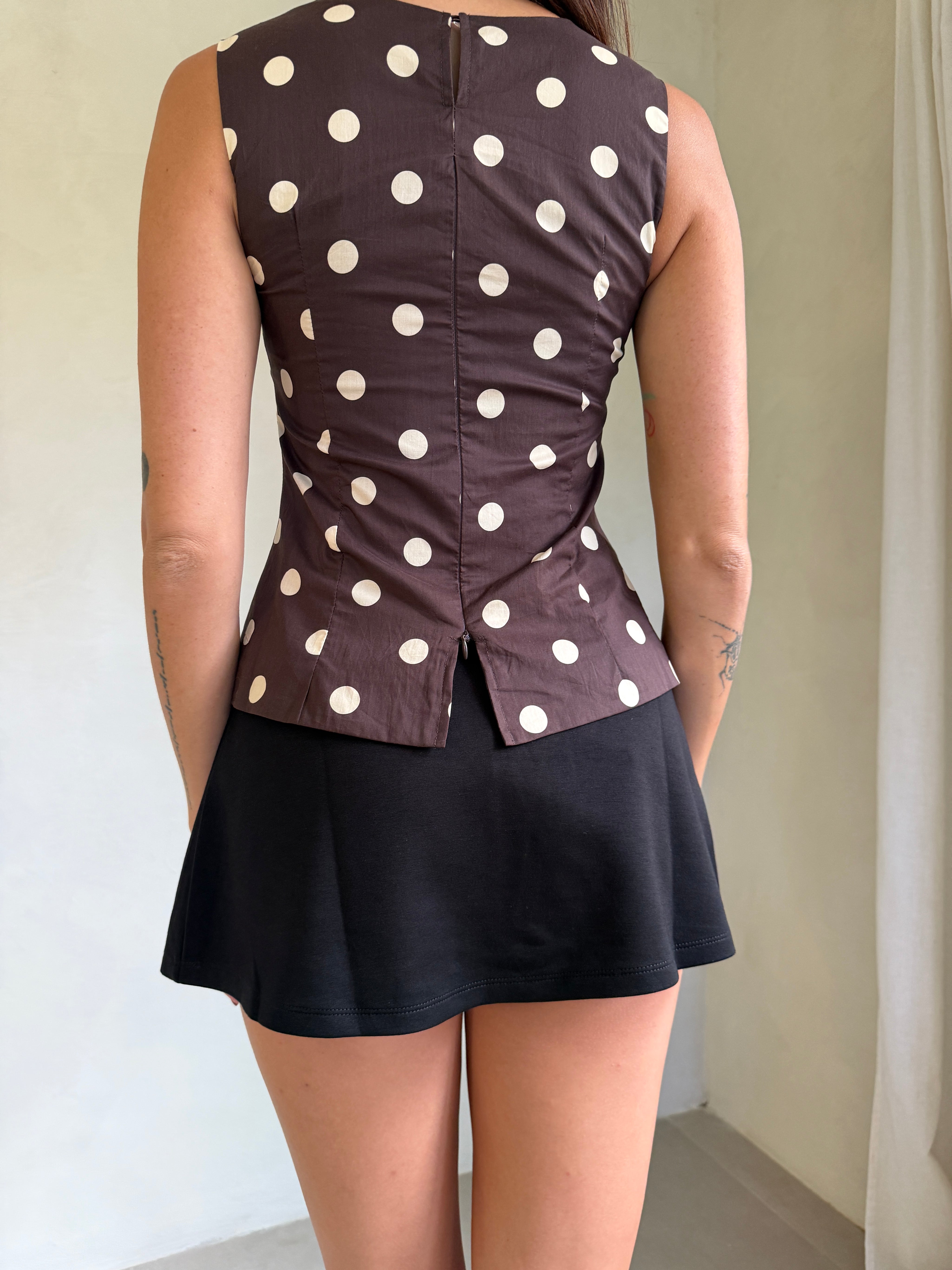 Agatha Polka Dot Blouse
