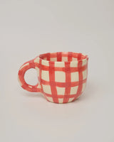 Rolanda Mug Plaid Red by Conloque