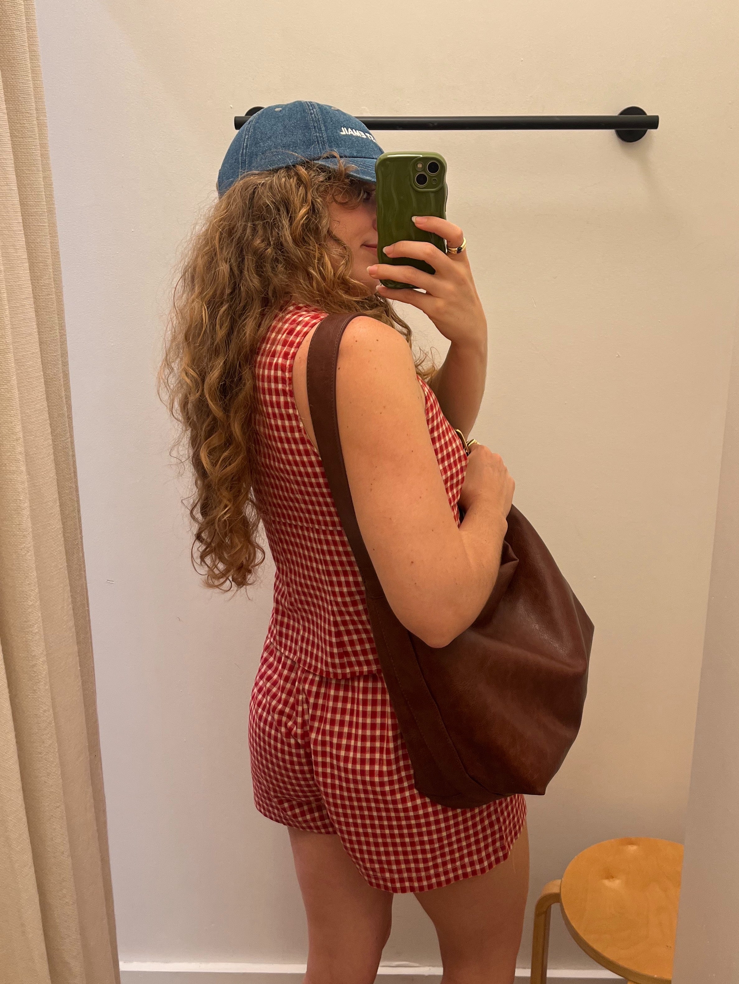Red Gingham Short