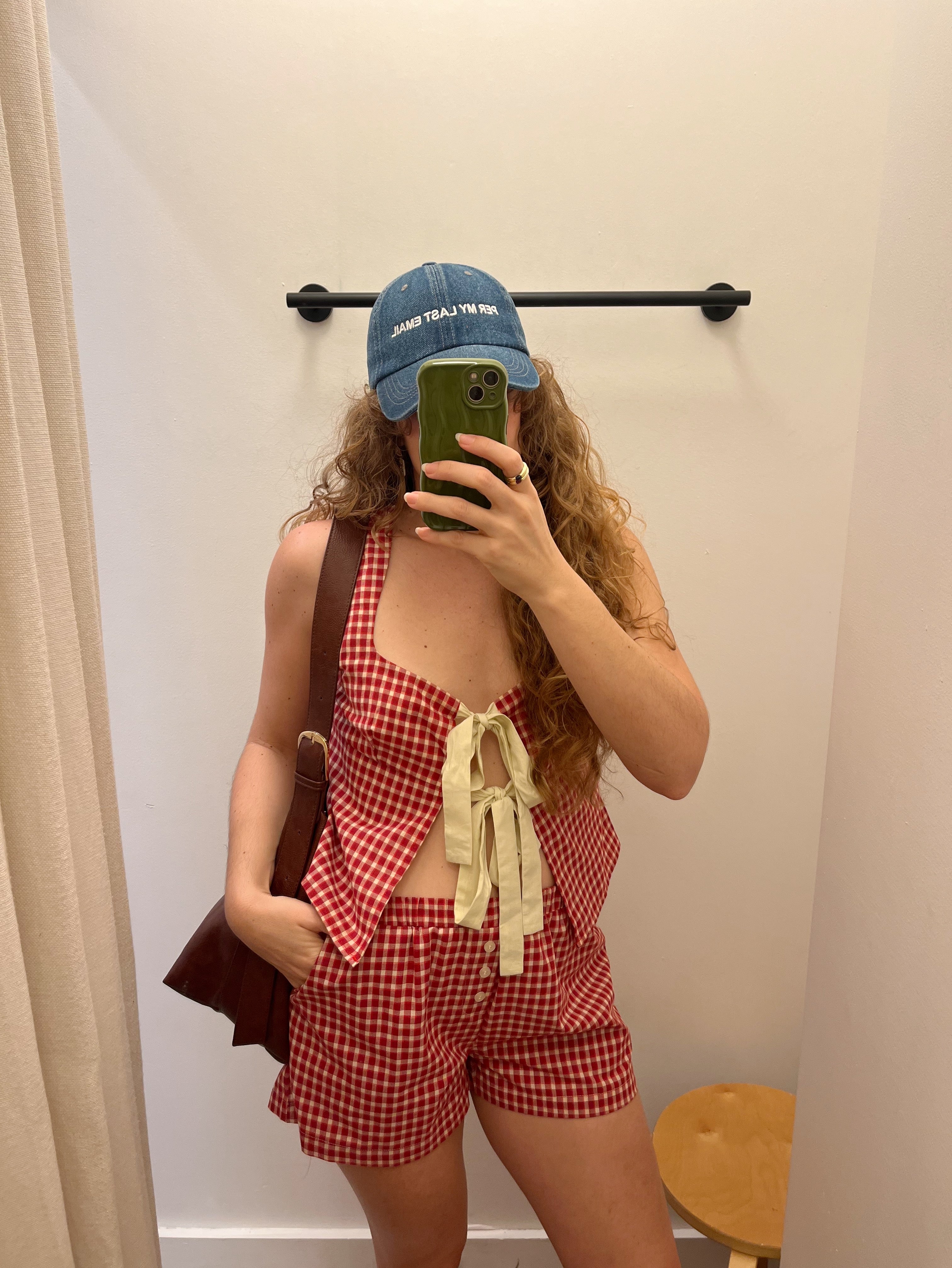Red Gingham Short