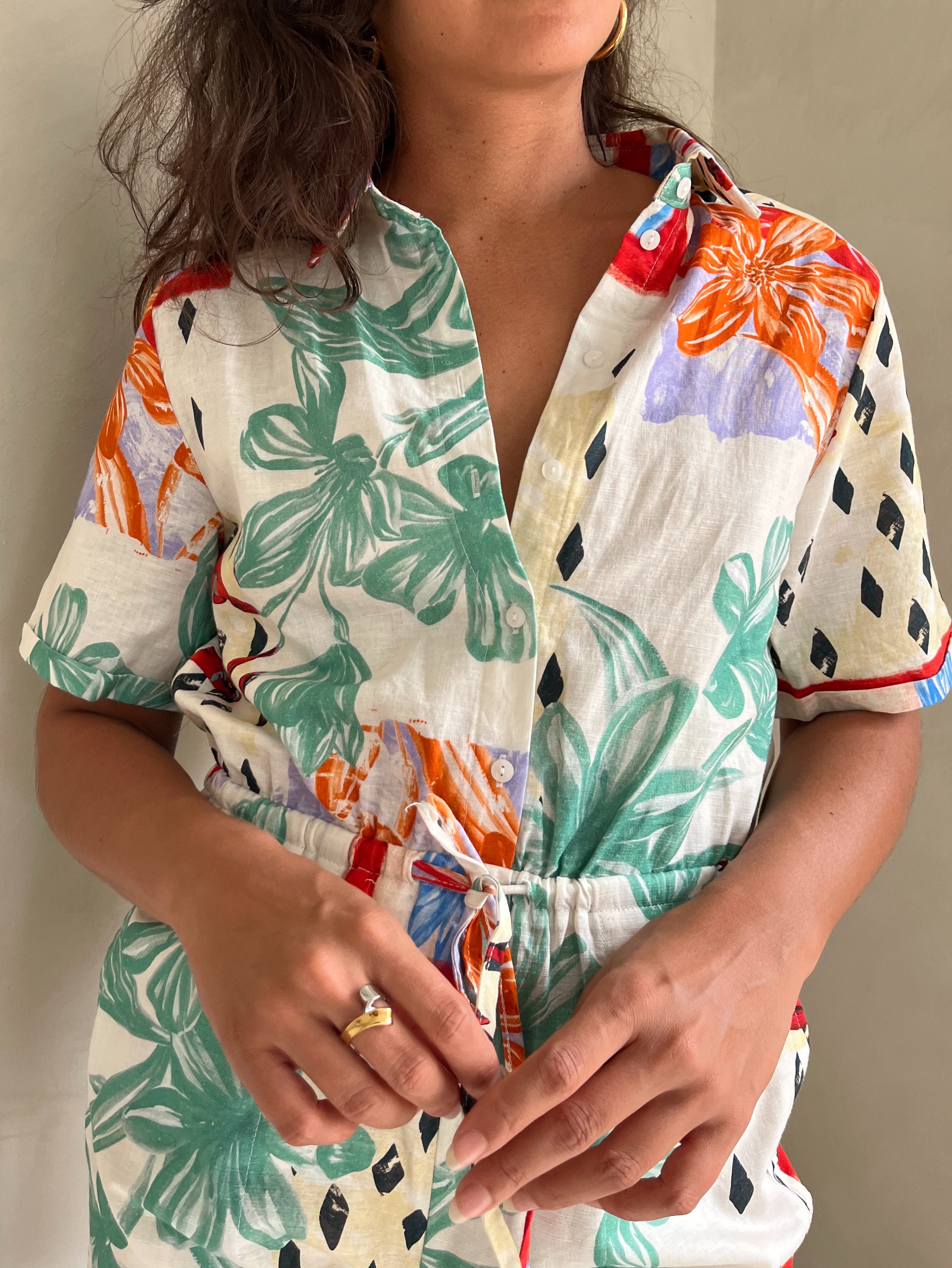 Solace Linen Romper