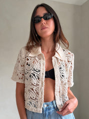 Brocade top by ASTR