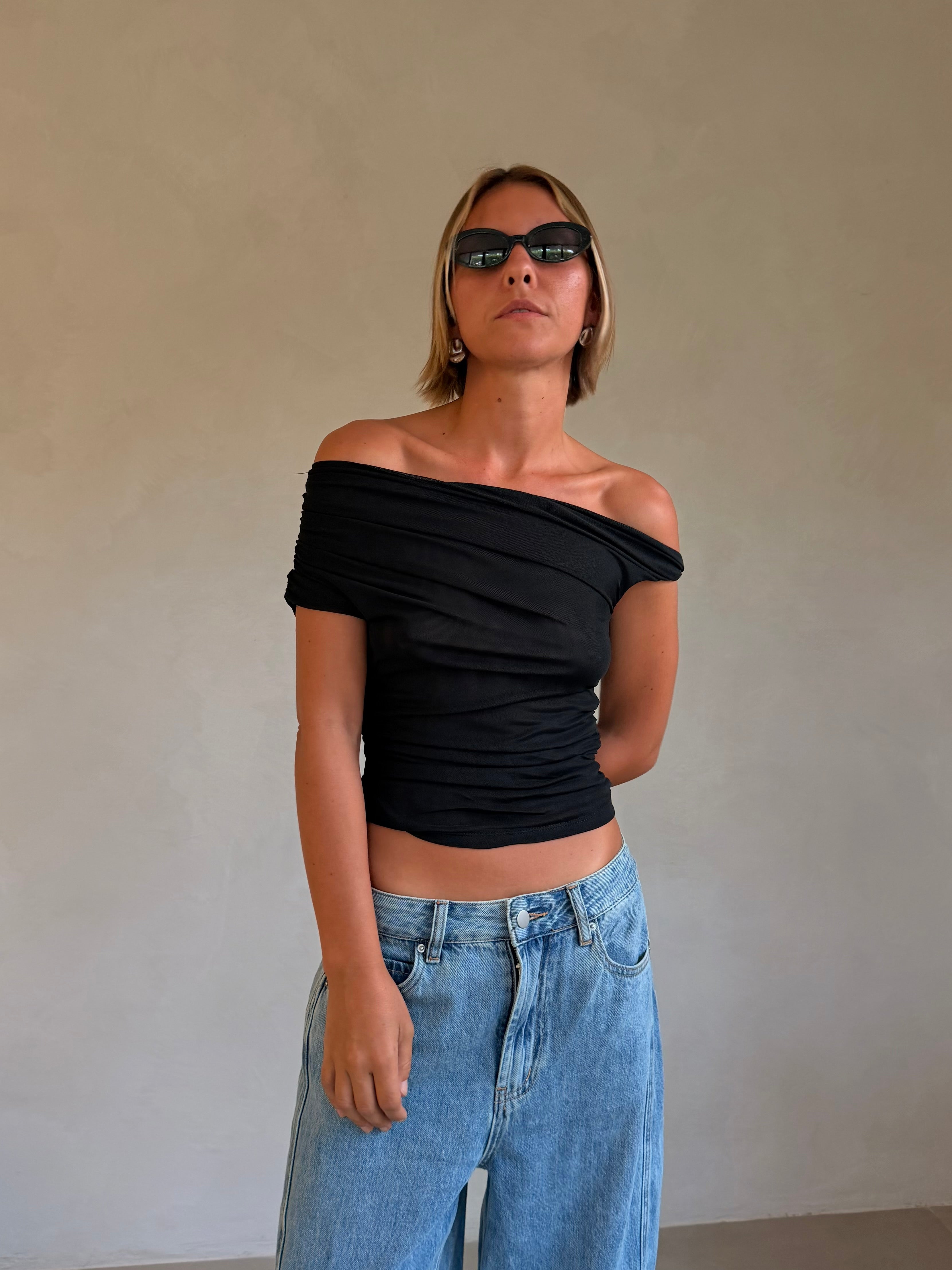 Zephyra Black Top by NIA