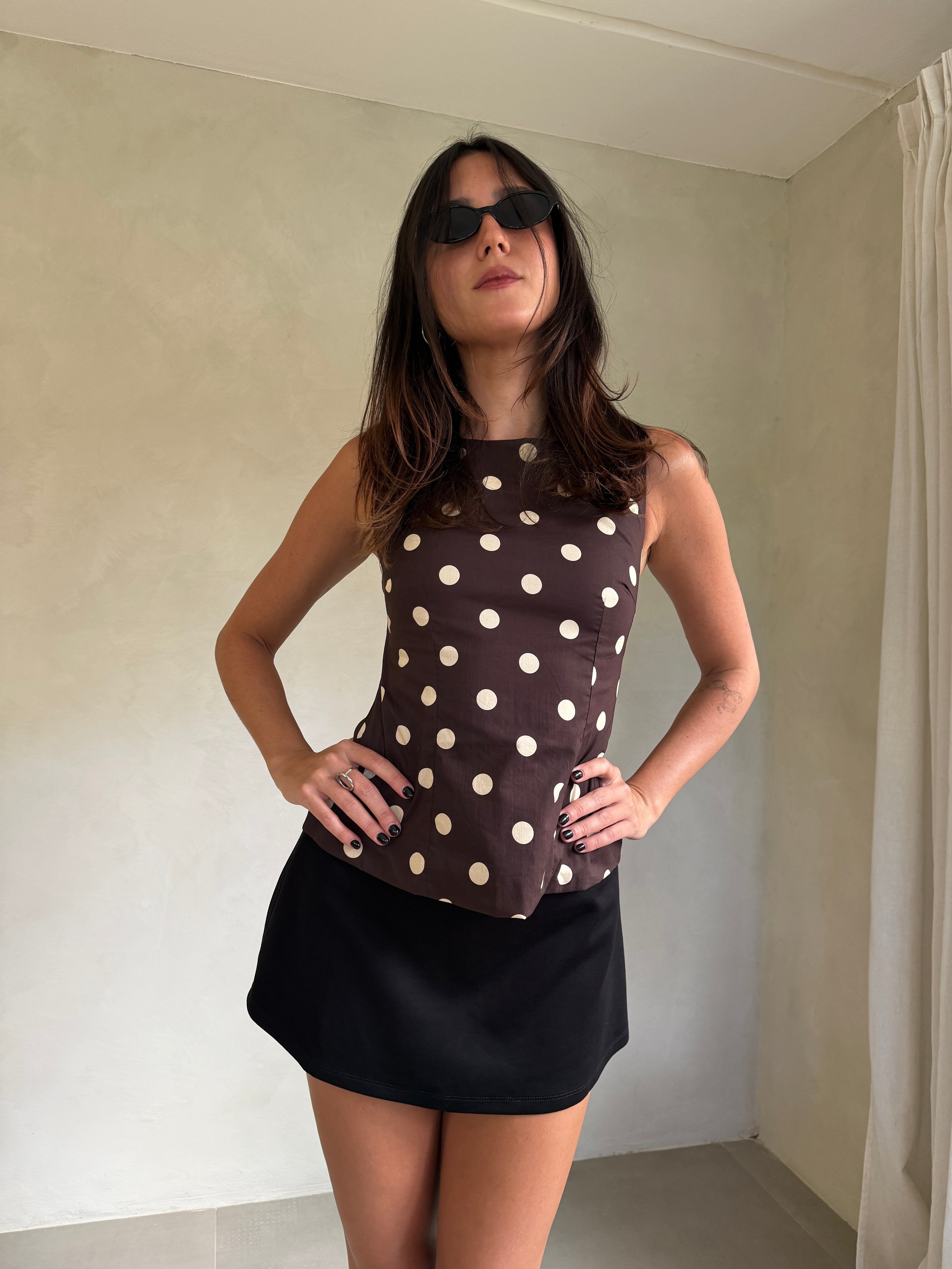 Agatha Polka Dot Blouse