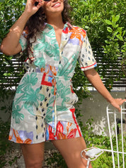 Solace Linen Romper