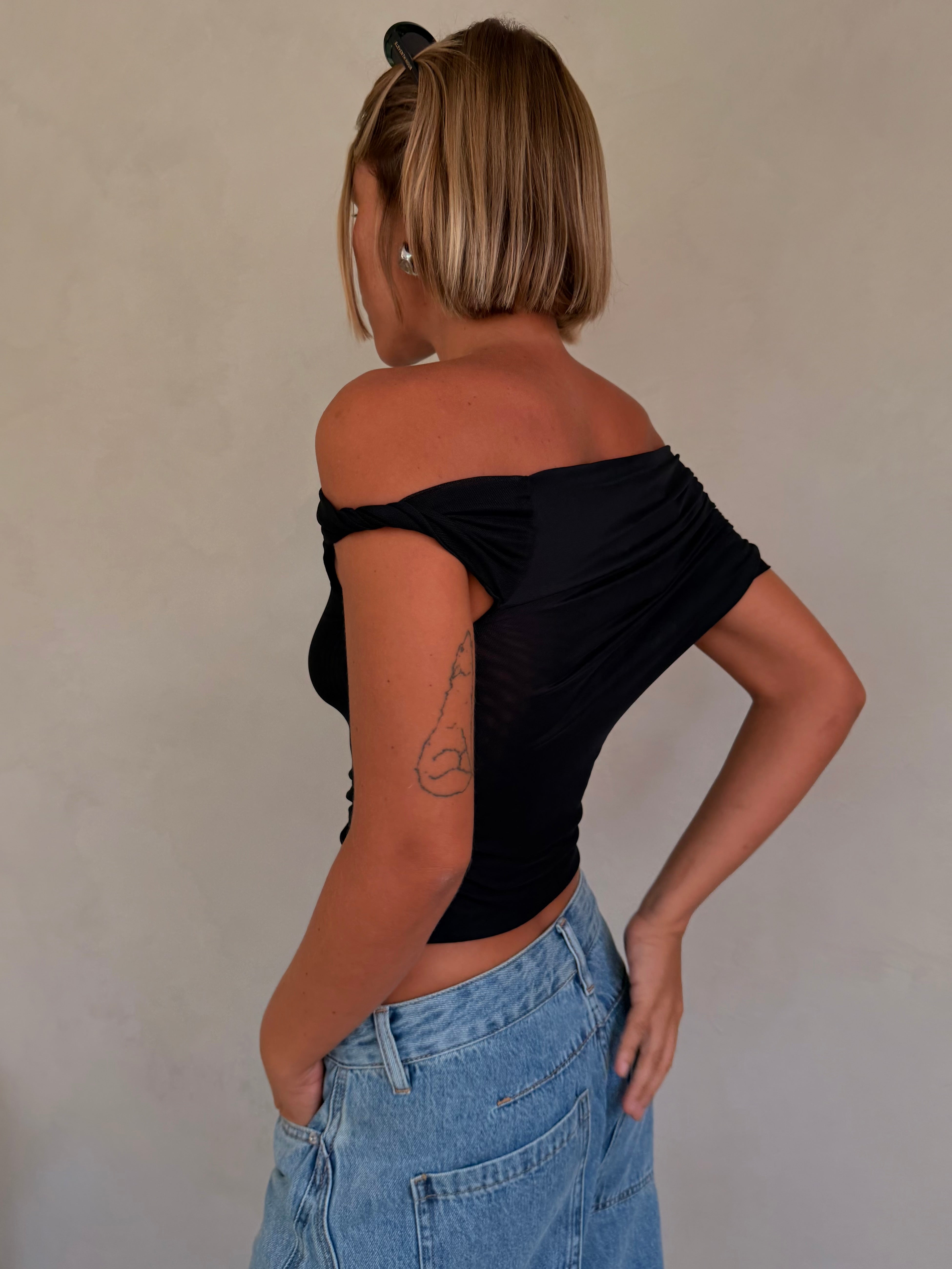 Zephyra Black Top by NIA