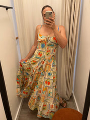 Tropical Midi Dress By Moon River