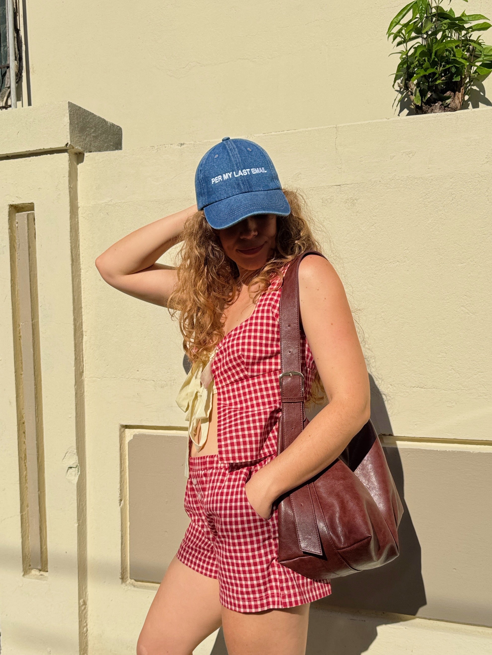 Red Gingham Short