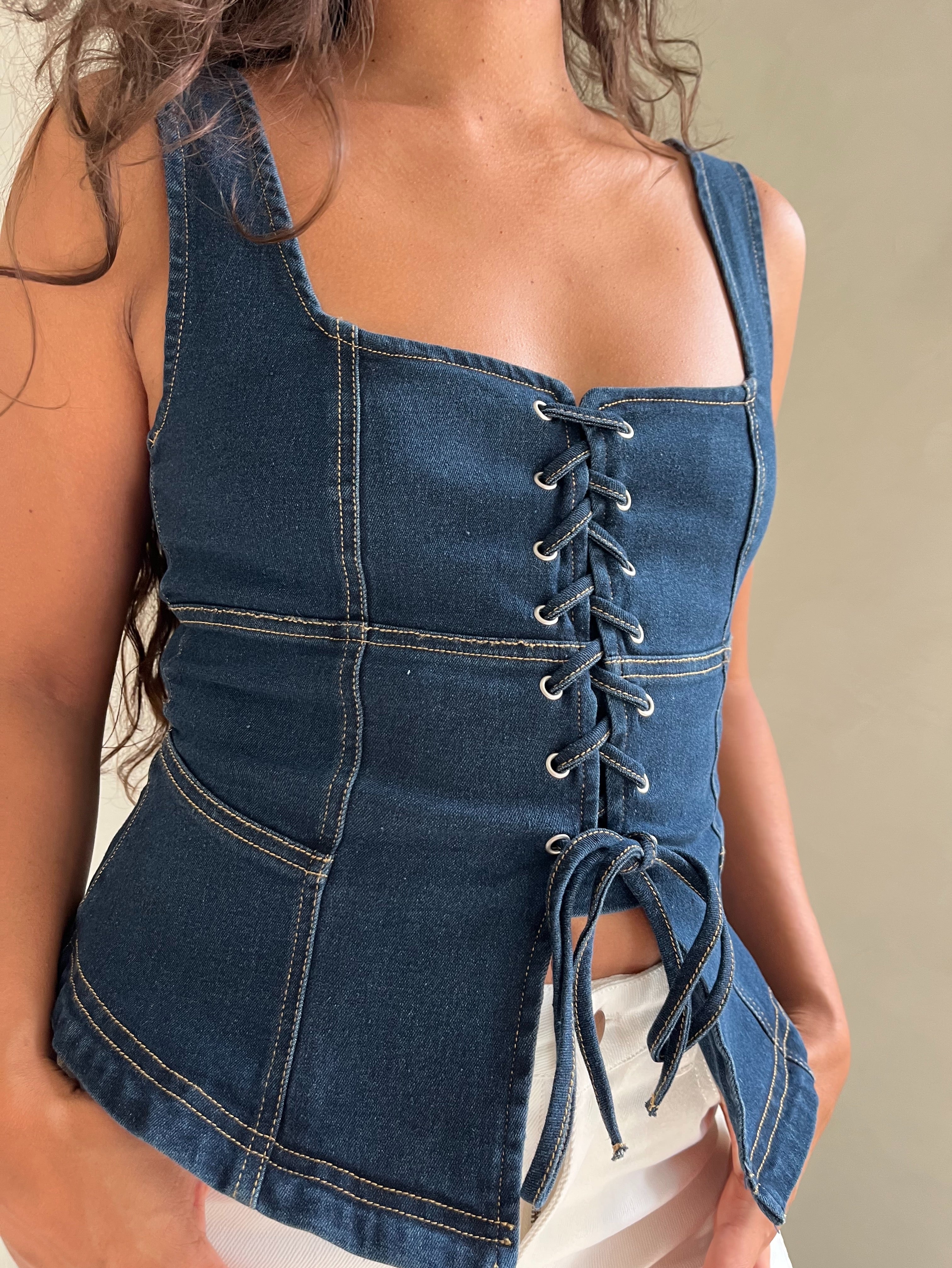Denim Corset by MR