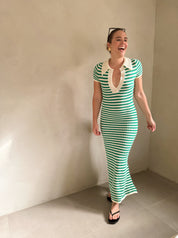 Aqua Knit Dress