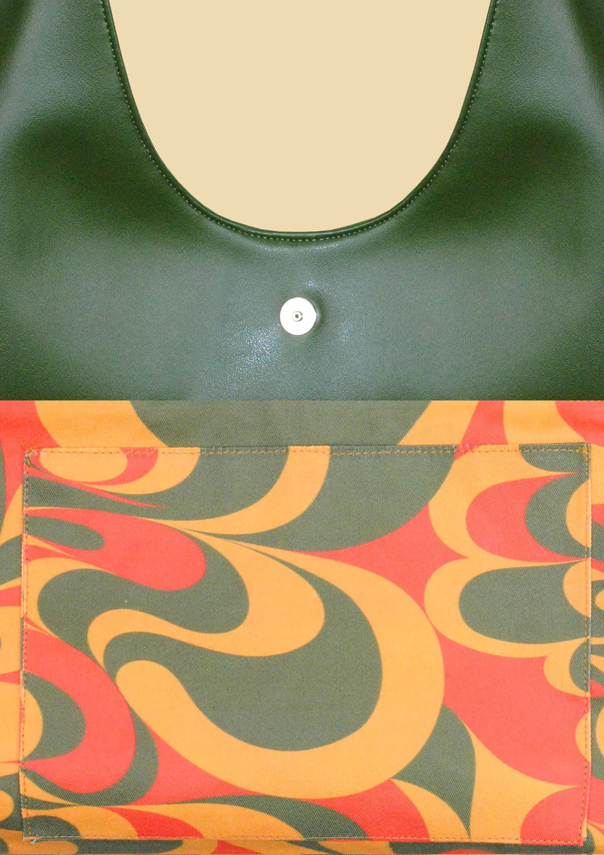 AGAVE TRIANGULAR TOTE XL | Green