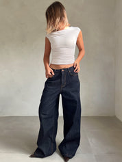 Indigo Wide Leg Jeans