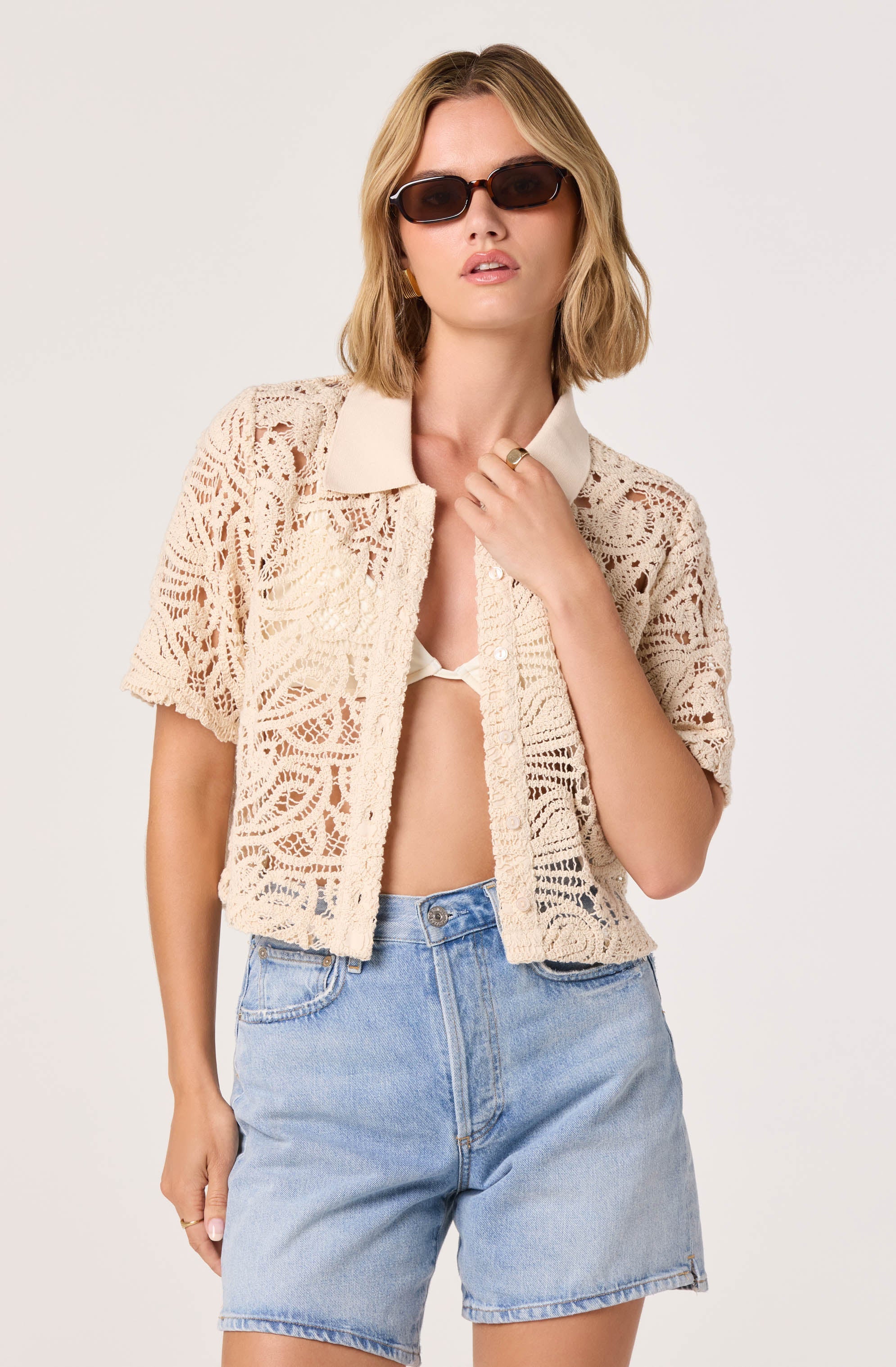 Brocade top by ASTR