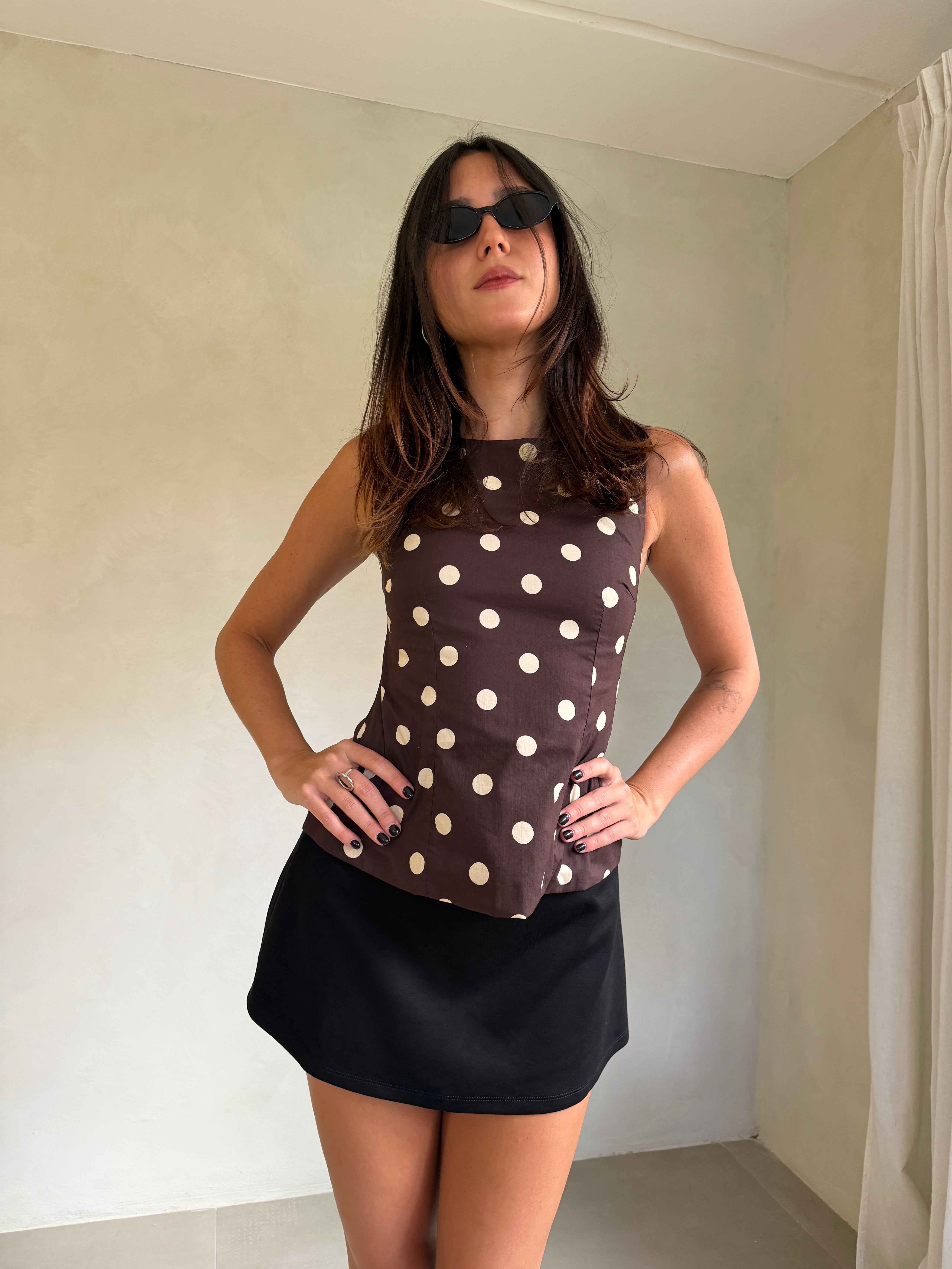 Agatha Polka Dot Blouse
