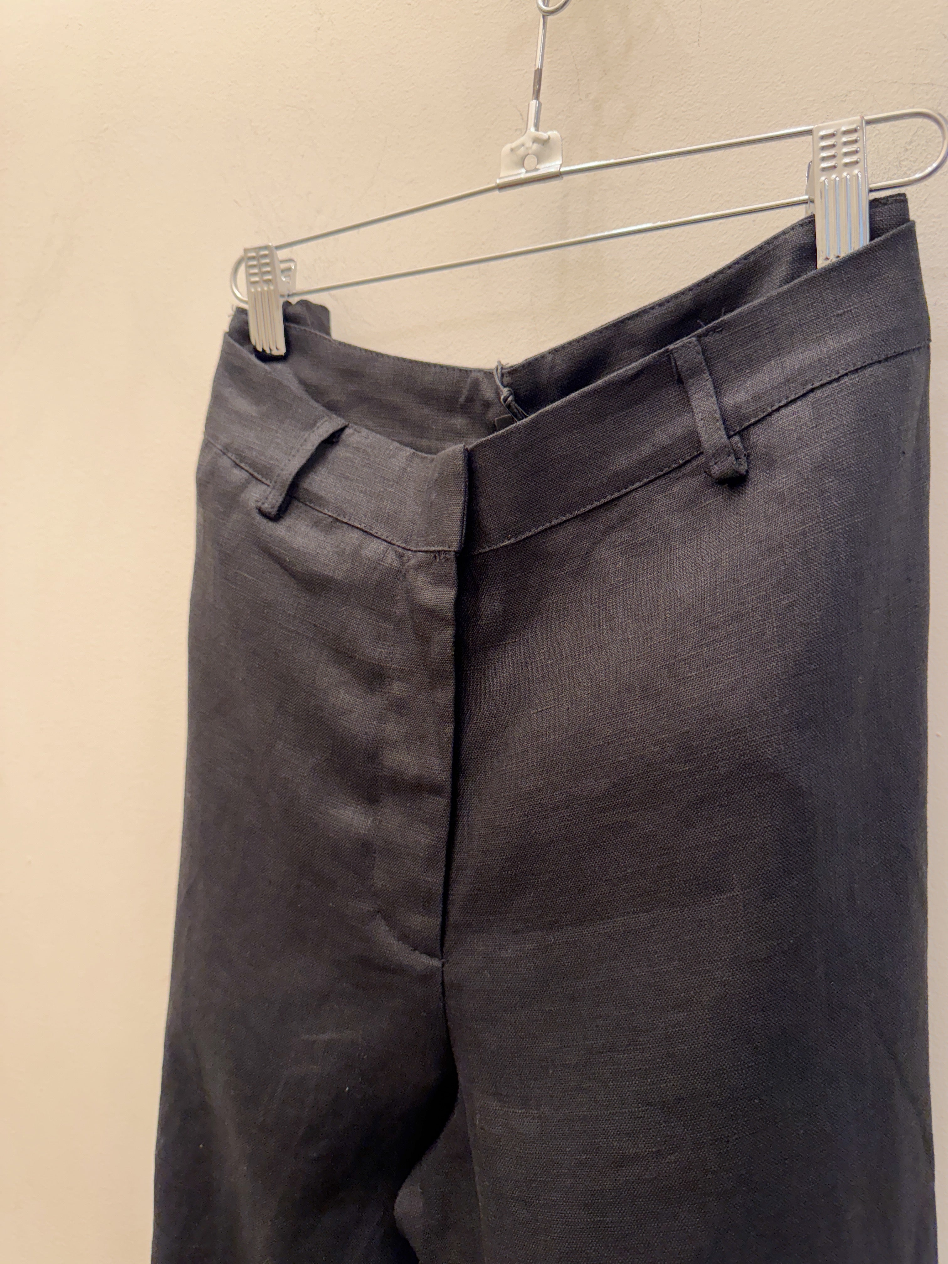 Linen black Pants by Olivaceus