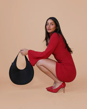 Agnes Moon Bag | Black