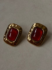 Paola Red Earrings