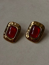 Paola Red Earrings